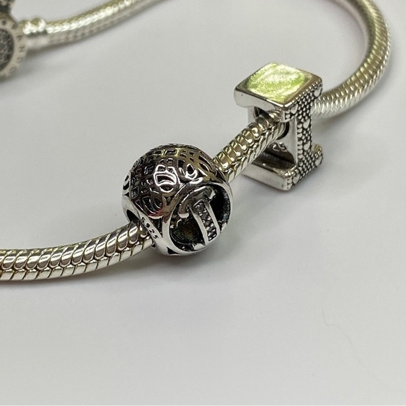 Sterling Silver Vintage Letter I Charm - Picture 7 of 8